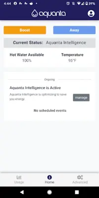 Aquanta android App screenshot 1